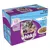Whiskas Kitten 2–12 Months Fish Selection in Jelly, 12×100 g. Okusi: losos, tuna, coley, bijela riba. Healthy Growth. Slika mačića na pakiranju.