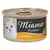 Miamor Pastete -kissanruoka, makuna mit Huhn. Etiketissä kissan kuva ja teksti NEU: zarter.