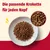 Die passende Krokette für jeden Napf. Nahaufnahme von Kroketten auf einem Teller, Detailansicht mit Größenangabe ca. 7 mm.