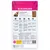 Back of pet food bag showing feeding guide, nutritional information, key benefits such as healthy digestion and strong bones, special kibble shape, and recommended daily amounts by weight.