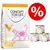 Concept for Life Veterinary Diet Urinary Chicken 3kg dry cat food bag and three Urinary Beef cans, visible struvite decomposition, low mineral text, red percent discount symbol