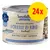 Sanabelle Forelle & Rind + Lachsöl våtfoder för vuxna katter, 24x. Text på burken: no added grain, with trout & beef + salmon oil, complete feed for adult cats. Bild av katt och fisk.