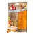 Συσκευασία 8in1 Meaty Treats chicken & carrot, λυοφιλοποιημένες λιχουδιές με κοτόπουλο και καρότο. Εμφανίζονται κύβοι προϊόντος, εικόνες κοτόπουλου και καρότου, κείμενο στα αγγλικά και άλλες γλώσσες.