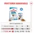 Ruokintataulukko Royal Canin Puppy X-Small -tuotteelle, kun odotettu aikuispaino on 2 kg: Pelkkä kuivaruoka 4 kuukauden iässä 56 g, 6 kuukauden iässä 48 g, 10 kuukauden iässä 39 g. Yhdisteltävissä märkäruoan kanssa.