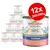 Lot de 12 boîtes Almo Nature HFC Cuisine veau avec jambon, 280/290 g chacune. Texte visible : 'pet food + amore', 'HFC', 'Cuisine', 'veal with ham', 'veau avec jambon'.