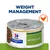 Canned food labelled metabolic for weight management, showing chicken icon and prescription diet branding.