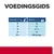 Voedingsgids voor katten: gewicht in kg 2–6+, aanbevolen blikken per dag 2–4, bij 6+ 65 g/kg. Tabel toont dagelijkse portie per gewichtscategorie.