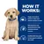 HOW IT WORKS: Single, novel animal protein to help avoid adverse reactions to food. With bioactives and phytonutrients to help normalise immune response. Fortified with fatty acids to help support continued skin health. (angol nyelvű szöveg)
