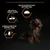 Dog beside three feature call-outs: 'Beautiful, shiny coats', 'Helps support fast metabolism', and 'Formulated for dental care', each with a related icon on black background.