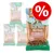 Barkoo Mini Bones, somon cu morcov și cimbru, fără adaos de zahăr, rețetă fără cereale, 200g. Simbol de reducere vizibil.