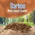 Barkoo Mad about Snacks, friandises en forme d’os pour chien sur une table, texte en anglais visible sur l’image.
