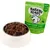 Barking Heads Chop Lickin’ Lamb complete dog food pouch for adults, shown with a bowl of the wet food. Contains 85% grass-fed lamb, garden vegetables and herbs. Grain-free recipe.