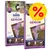 bosch SENIOR koiranruoka, 2 x 12,5 kg pakkaukset. Teksti: 19 PROTEIN, 6 FETTGEHALT, OHNE WEIZEN, MUSCHELEXTRAKT FÜR KNORPEL & GELENKE, VERZÖGERTE ALTERUNG. Tarjousmerkki prosenttimerkillä.