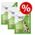 Tre påsar Concept for Life Insect Snack with sweet potatoes 100 g, bild på hund, symbol för rabatt (%), text: single insect protein, low allergenic potential, no added grains.
