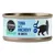 Cosma Pure Love Nature, lattina con testo visibile: Tuna with Anchovy in Broth, silhouette di gatto e simboli di pesci sull'etichetta.