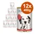 12 lattine da 400 g di cibo per cani DOC'S LOVE, visibile scritta 'Rind' e immagine di un cane dalmata sull'etichetta. Testo: mit Apfel, Spinat & Zucchini.