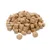 Pile of brown, cube-shaped dry food pieces. Product image without packaging.