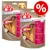 8in1 FILLETS pro skin & coat, Chicken Fillet Nutri-Center, voordeelverpakking met zichtbaar kipfiletproduct en grote rode procentteken voor korting.