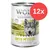 Lata de Wolf of Wilderness Green Fields, 400 g, receta sin cereales, cordero fresco con bayas silvestres, raíces y hierbas. Paquete de 12 unidades.