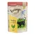 Feringa Classic Meat, Poultry with carrots & dandelion, Adult, 85 g. Illustration de chat noir et poule verte. Texte en anglais sur l’emballage.