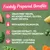 Freshly prepared benefits: grain free recipe, no added wheat, gluten, dairy or soya, with added salmon oil, chicory extract for healthy digestion, seaweed as a natural vitamin source.