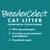 BreederCelect cat litter. 99% recycled paper, free from nasty chemicals and additives, proudly UK made. Choose better. Choose ginger.
