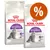 Due confezioni di Royal Canin Regular Sensible 33 per gatti adulti sensibili, con simbolo percentuale arancione che indica offerta o sconto visibile sull'immagine. Due confezioni di Royal Canin Regular Sensible 33 per gatti adulti sensibili, con simbolo percentuale arancione che indica offerta o sconto visibile sull'immagine.