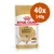 Royal Canin Adult Labrador Retriever, 40x140g, peso ideale. Immagine della confezione con cane e crocchette visibili.