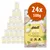 Confezione da 24 bustine da 100 g ciascuna di cibo per gatti adulti, marchio 'Adult Huhn Pur Pure Chicken', con scritte: grainfree, herbs + vitamins, high meat content.