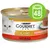 Konzerva Purina Gourmet Gold mit Rind, obrázek bílé kočky, nápis RAFFINIERTES, zelená ikona s číslem 48 znázorňující počet kusů v balení.
