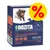 BOZITA Swedish Natural Quality con salmone, 370 g, 100% proteine animali, senza cereali, OGM e zuccheri aggiunti. Offerta speciale indicata dal simbolo percentuale.