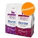 Set prova misto! Monge Natural Superpremium Cat 2 x 1,5 kg - 1,5 kg Adult + 1,5 kg Indoor