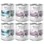 Mixpakke Little Wolf of Wilderness 6/12 x 800 g - Duo-Protein - 12 x 800 g (8 x And & Kalv og 6 x Kylling & Laks)