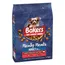 Bakers Meaty Meals Adult, 100% tender chunks, complete food with tasty beef. No added artificial colours, flavours or preservatives. 2.7kg pack.