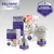 Feliway Optimum diffuser and refill packaging showing 'Happy Family', 'Enhanced Serenity', 'Helps solve all common signs of stress', and 'Veterinary recommended, clinically proven'.