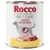 Консерва Rocco Diet Care Gastro Intestinal, изображены куриное филе, пастернак и фасоль. Текст: Chicken with parsnip. На упаковке силуэт собаки с желудком.