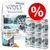 Sada Wolf of Wilderness: balení granulí, konzerv Blue River Junior a pamlsků Mini RAW Salmon. Viditelné texty: 100% grain-free recipe, free-range meat, chicken meat with salmon, roots & wild herbs.