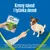Purina Dentalife ActivFresh, balení 7 tyčinek. Krmný návod: 1 tyčinka denně. Na obrázku pes a ruka podávající zelenou dentální tyčinku. Text o dostupnosti čerstvé vody.