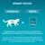 Kŕmny návod: mačka 4 kg = Purina ONE 4×85 g denne. Dospelú mačku s hmotnosťou 4 kg kŕmte 3 kapsičkami denne, aspoň v 2 dávkach. Text v češtine.