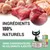 Ingrédients 100 % naturels. Sans conservateurs ni colorants ajoutés. Schesir. Trois boîtes de nourriture pour chat visibles, morceaux de poisson et crevettes en arrière-plan.