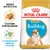 ROYAL CANIN Puppy Bulldog, imagine cu pui de bulldog pe ambalaj. Text: Crochete individualizate, Consolidează sistemul imunitar, BREED NUTRITION.