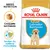 Sachet Royal Canin Puppy Labrador Retriever, texte visible : Breed Nutrition, Croquette sur-mesure, Soutien du système immunitaire. Image d’une croquette et pictogramme bouclier. Sachet Royal Canin Puppy Labrador Retriever, texte visible : Breed Nutrition, Croquette sur-mesure, Soutien du système immunitaire. Image d’une croquette et pictogramme bouclier.