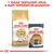 Royal Canin Adult Siamese száraztáp és Royal Canin Care Intense Beauty 85 g alutasakos eledel, felül: 1 tasak tartalmát adja a napi tápszemcse-adaghoz