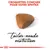 Croquettes conçues pour votre Sphynx. Texte en anglais : tailor-made nutrition. Image d'une croquette triangulaire.