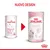 Confronto tra vecchio e nuovo design della confezione Royal Canin Babycat Milk, testo visibile: 'NUOVO DESIGN', 'Babycat milk', 'ROYAL CANIN', 'BABYCAT MILK LAIT POUR CHATONS'.