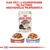 Royal Canin Ageing 12+ kattefoder, 85 g. Kan fås i 2 konsistenser: sovs og gelé. Til kattens individuelle præference. Billede af foder i sovs og gelé på tallerkener.