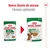 Comparación de envases Royal Canin Mini Adult 85 g: diseño anterior a la izquierda y nuevo diseño a la derecha. Texto: 'Nuevo diseño de envase. Fórmula optimizada'.