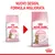 ROYAL CANIN Kitten Sterilised 6-12 months, confronto tra vecchio e nuovo design della confezione con testo: NUOVO DESIGN, FORMULA MIGLIORATA.