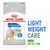 Royal Canin Light Weight Care Mini hundfoder, synlig text: 'Helps Limit Weight Gain', '88 % bevisade resultat', 'Mini upp till 10 kg'. Bild på liten hund på förpackningen.