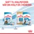 Skift til hvalpefoder, når din hvalp er 2 måneder. Royal Canin Starter 1–2 måneder, Royal Canin Puppy Labrador Retriever og Maxi 2–15 måneder. Viser tør- og vådfoderpakker.